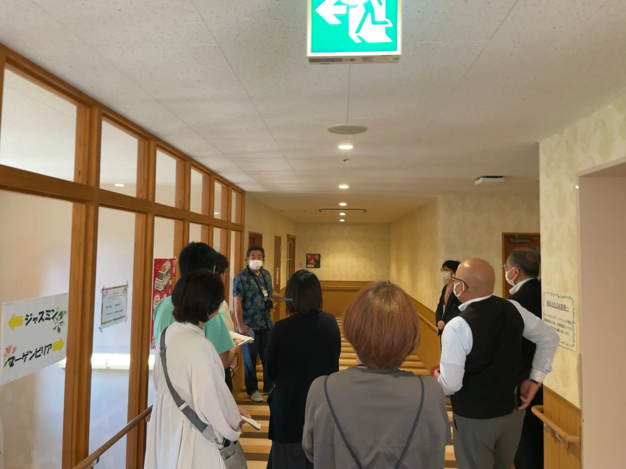 しらとりハワイアンデーサービスセンター見学の様子