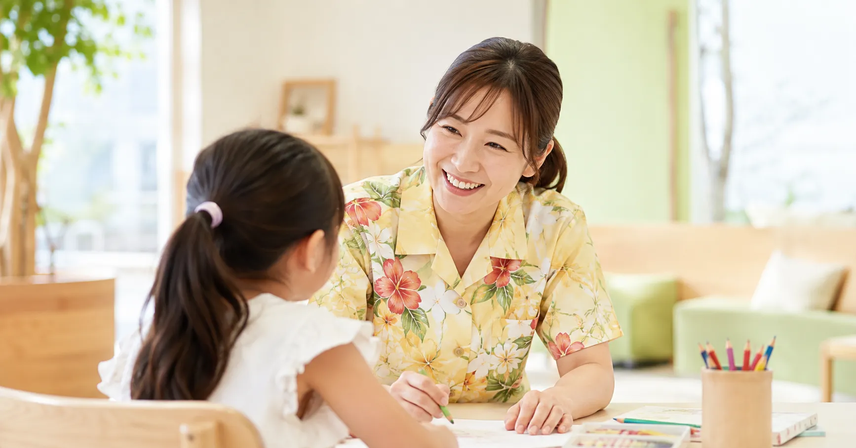 利用者様に向き合う職員