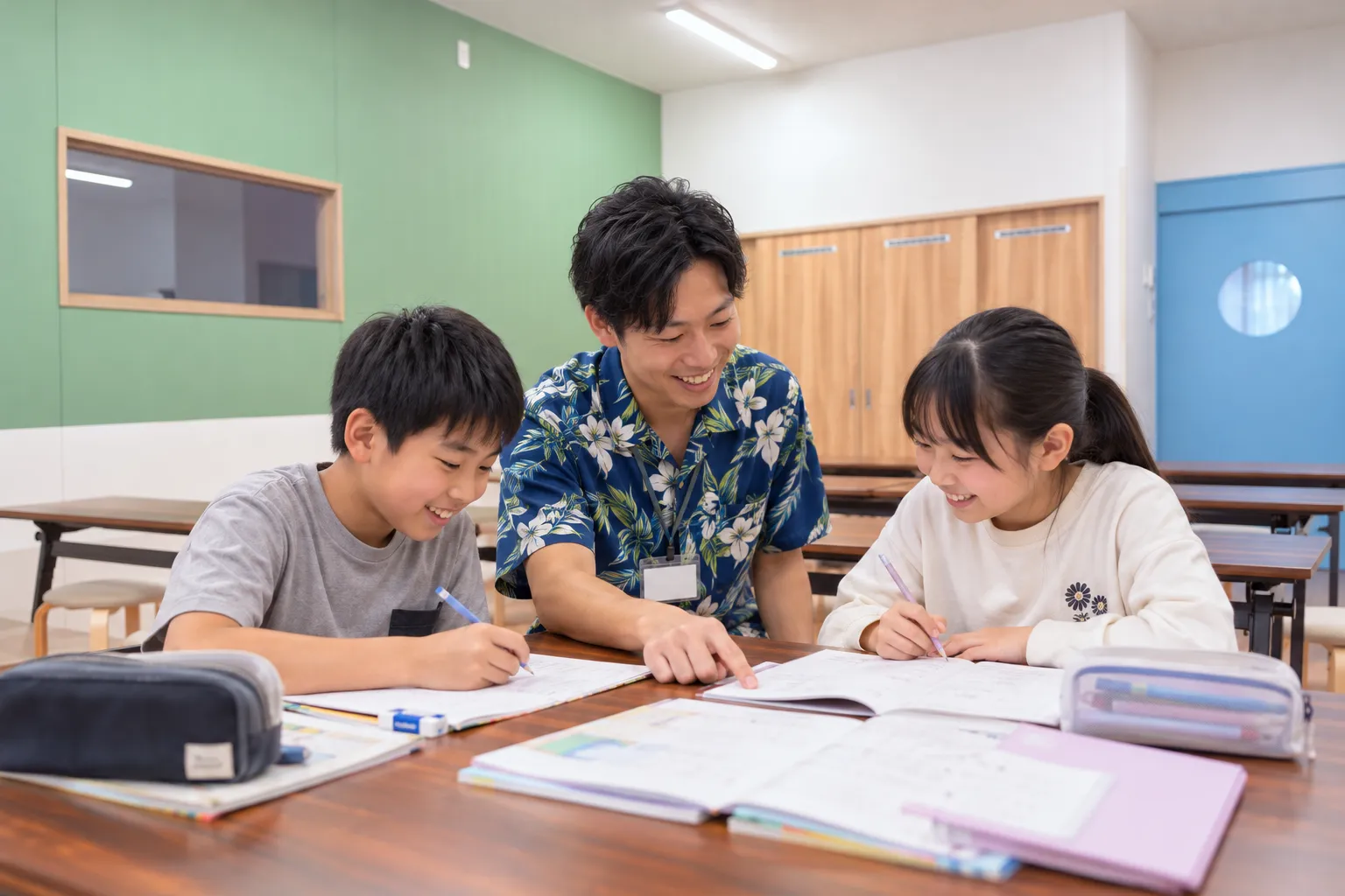 笑顔で学ぶ教室の時間